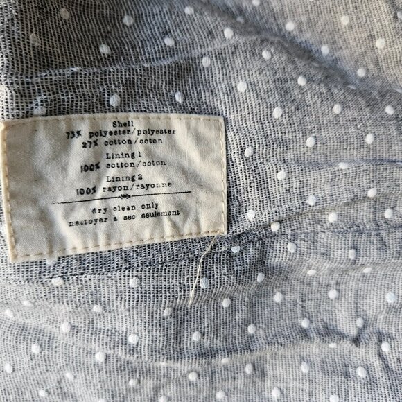 Anthropologie Women's cotton brown burgundy blazer jacket size x small - Picture 3 of 7